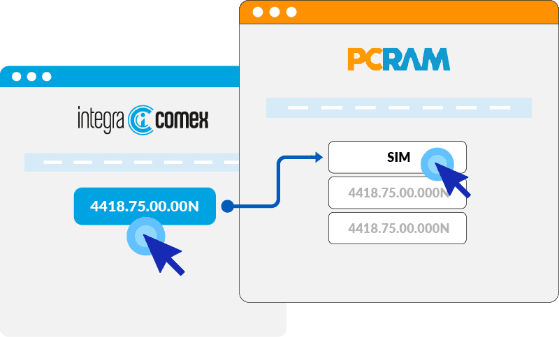 Integración de PCRAM a IntegraComex